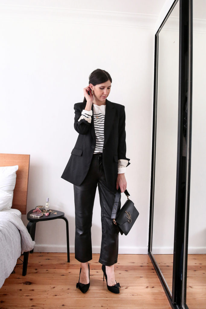 TESTING & STYLING LEATHER LOOK TROUSERS